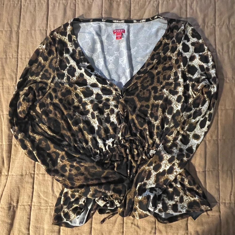 Cheetah Guess blouse